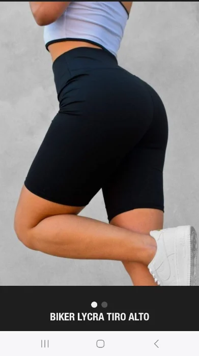 Biker Lycra Negro y Estampados