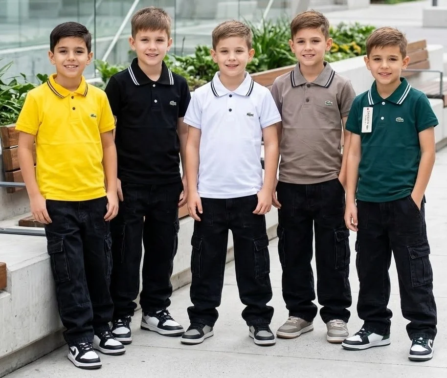 Chombas Lacoste (algodón Peinado) Niños - Imagen 1