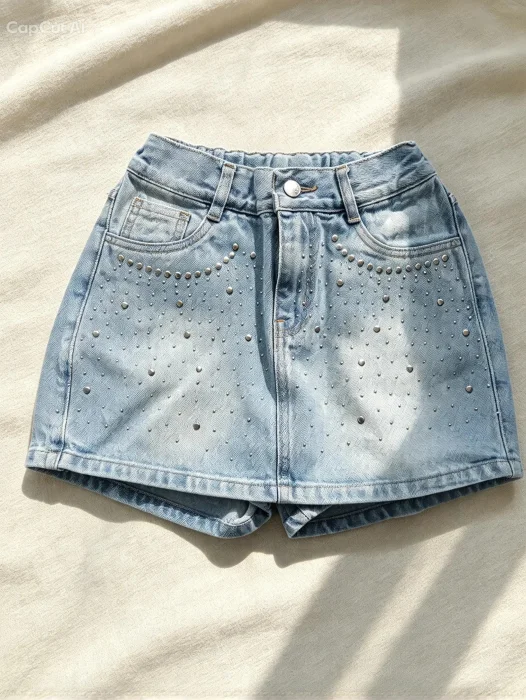 Shorts Pollera con Stras