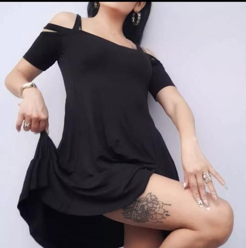 Art.5043 Vestido con Recortes y Evase. - Miniatura 3