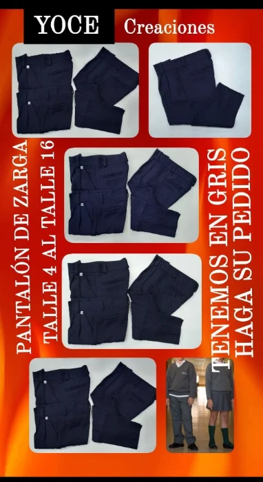 Pantalón de Zarga Azul  Marino