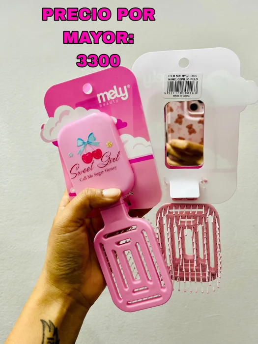 Cepillo de Cartera con Espejo