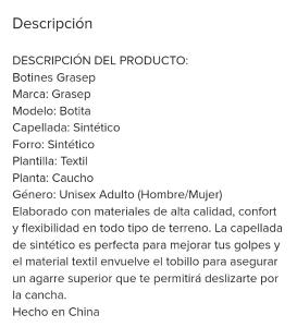 Botines Futbol 5 Grasep - Miniatura 2