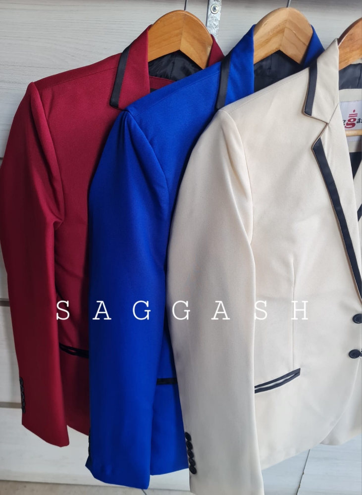 Saco en Crepe con Vivo Saten - Imagen 3
