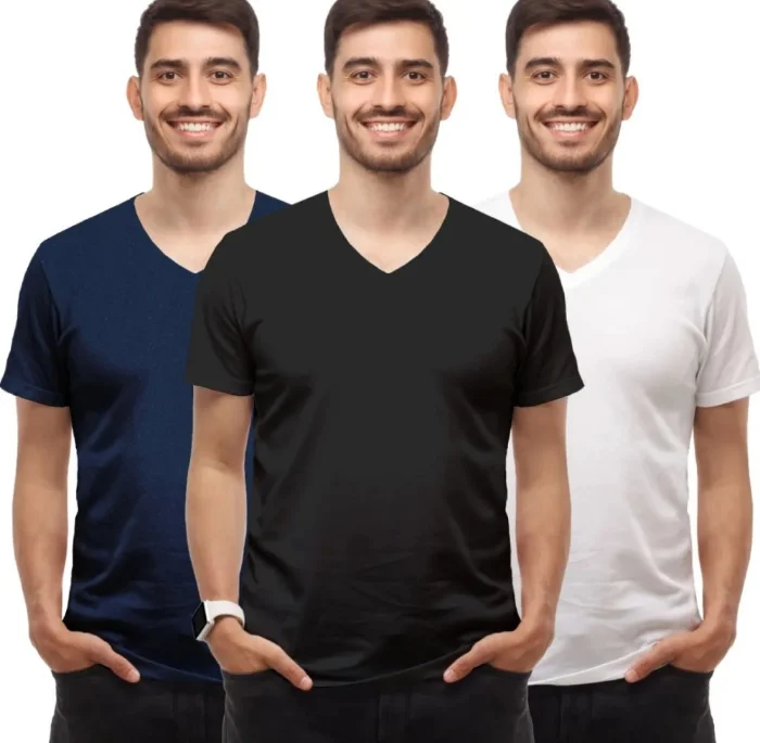 Remeras Lisas Cuello V
