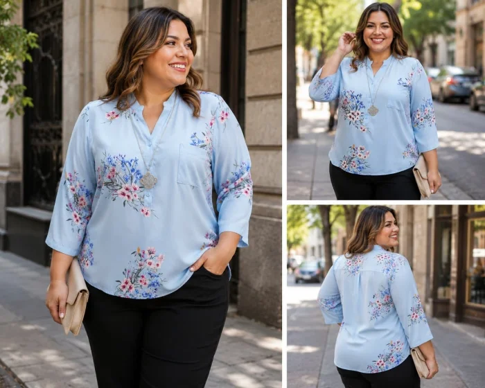 Camisolas Cuello Mao Estampadas