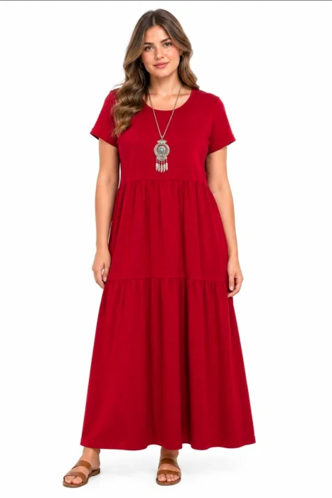 Vestido Frunce Largo