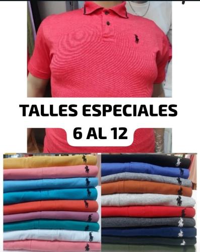 Chombas de Polo de Algodón Talles Especiales