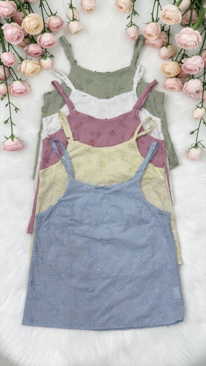 Musculosa Grecia de Broderi Bordado - Imagen 5