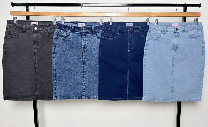 Pollera Jeans Elastizado
