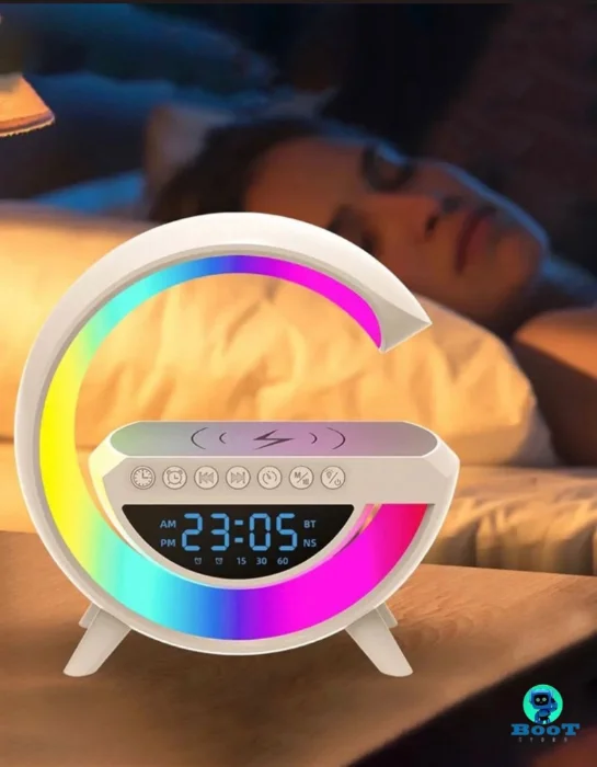 Cargador Inalambrico - Lampara G Despertador con Pantalla