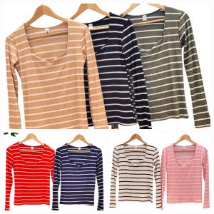 Camiseta Escote Corazon Rayado - Miniatura 3