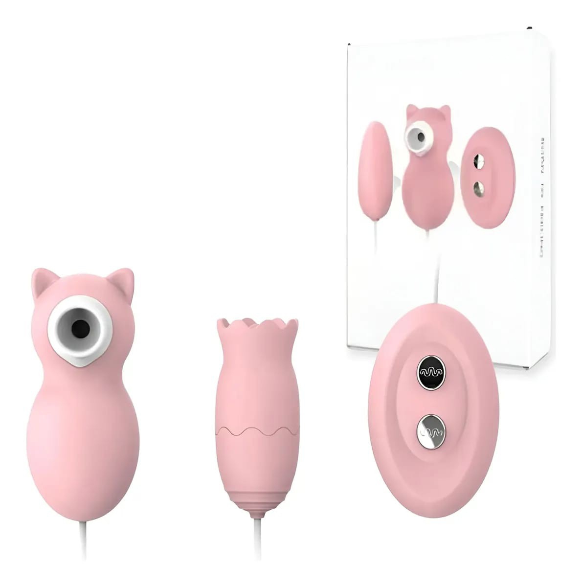 Vibrador y Succión Recargable con Control - Imagen 3