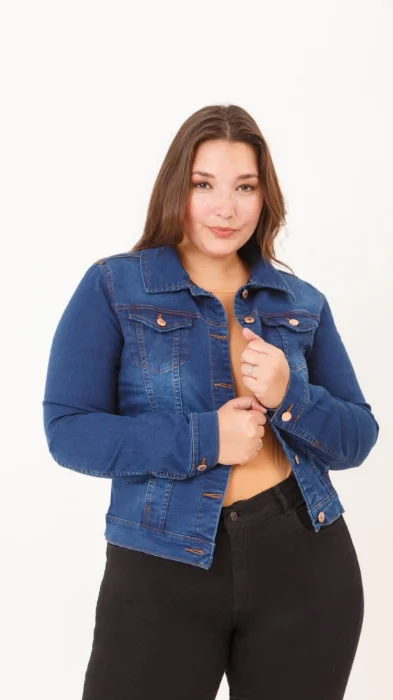 9501 Campera Jean Plus Size