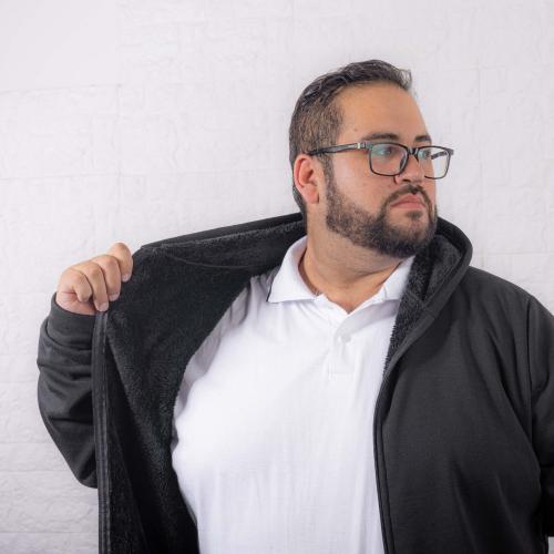 Campera Jersey con Piel  6 al  9 Capucha