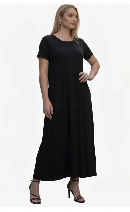 Vestido Largo con Mangas