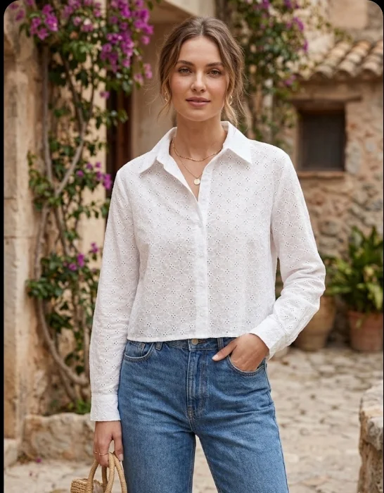 Camisa de Broderi  Plano