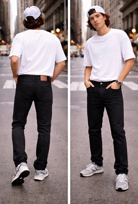 Pantalon Jean Negro