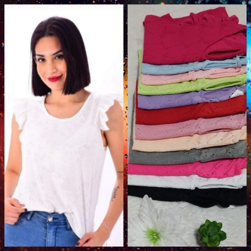 Blusa Broderie Elastizada - Imagen 1