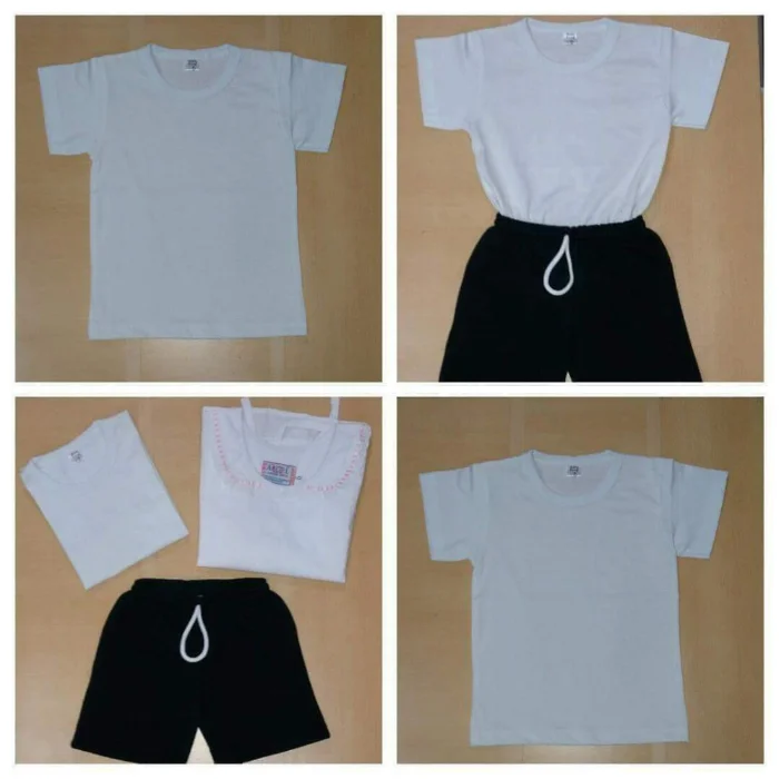 Remera Colegial Blancas