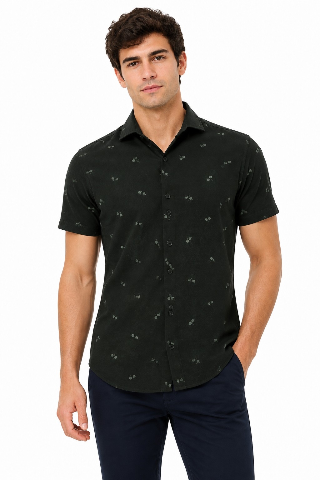 Camisa M. Corta Estampada - Imagen 2