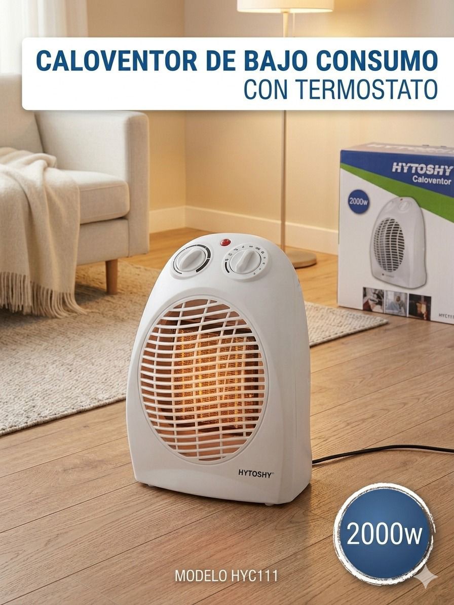 Caloventor Hytoshy 2 Niveles 1000 y 2000w - Imagen 2