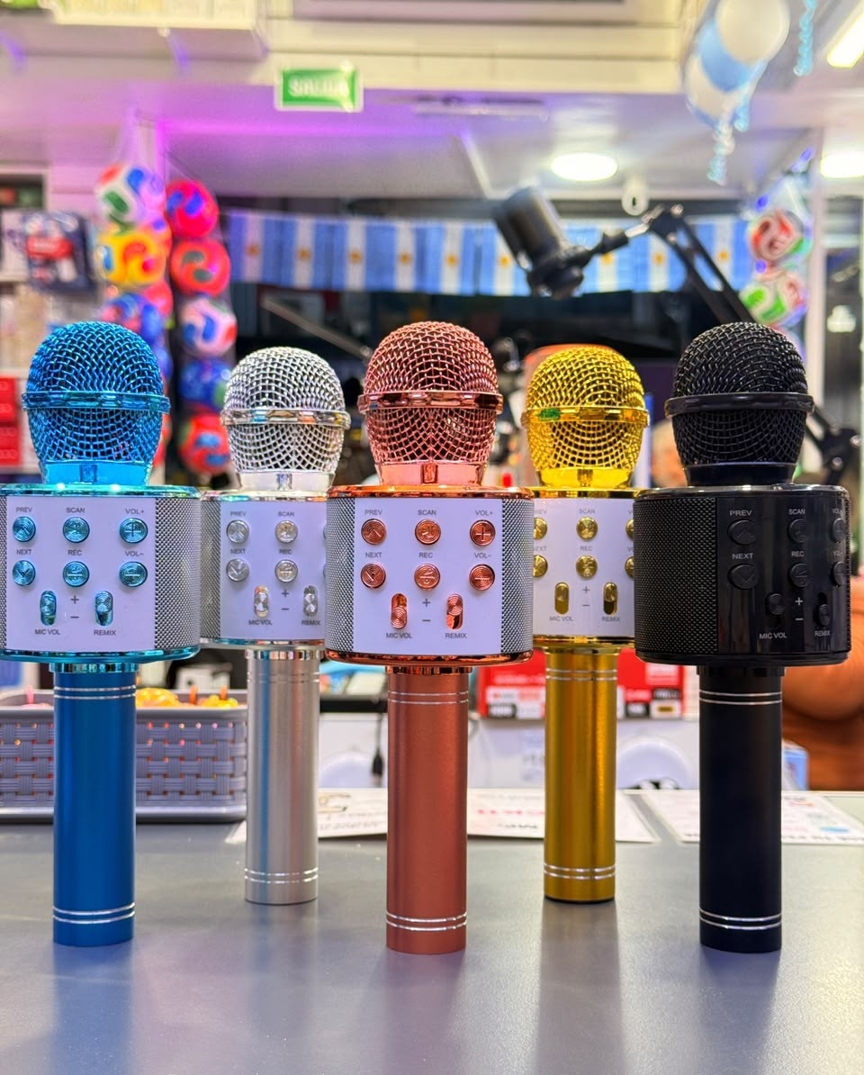 Microfono Karaoke Bluetooth Colores - Imagen 1