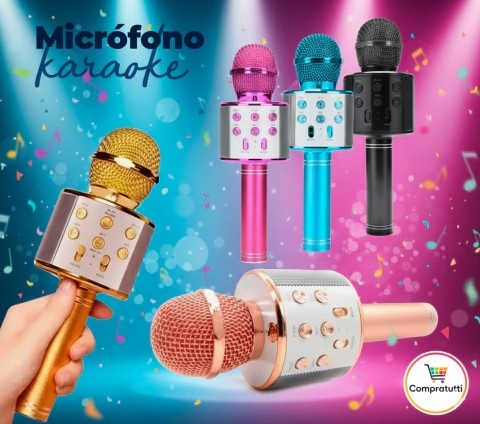 Microfono Karaoke Bluetooth Colores - Imagen 5
