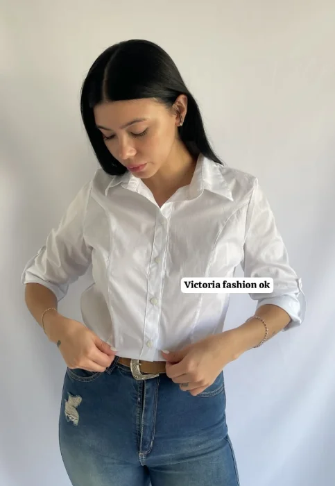 Camisa Poplin Elastizado Entallada