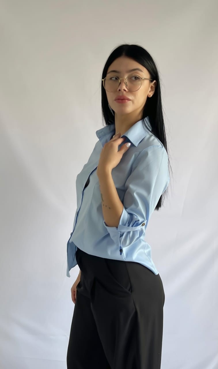 Camisa Poplin Elastizado Entallada - Imagen 2