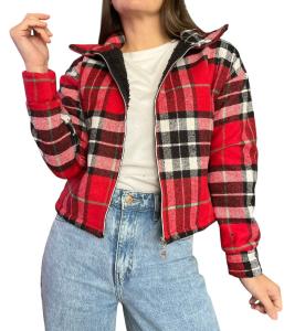 Oferta Campera Paño con Piel - Miniatura 2