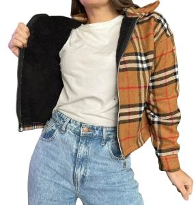 Oferta Campera Paño con Piel - Miniatura 3