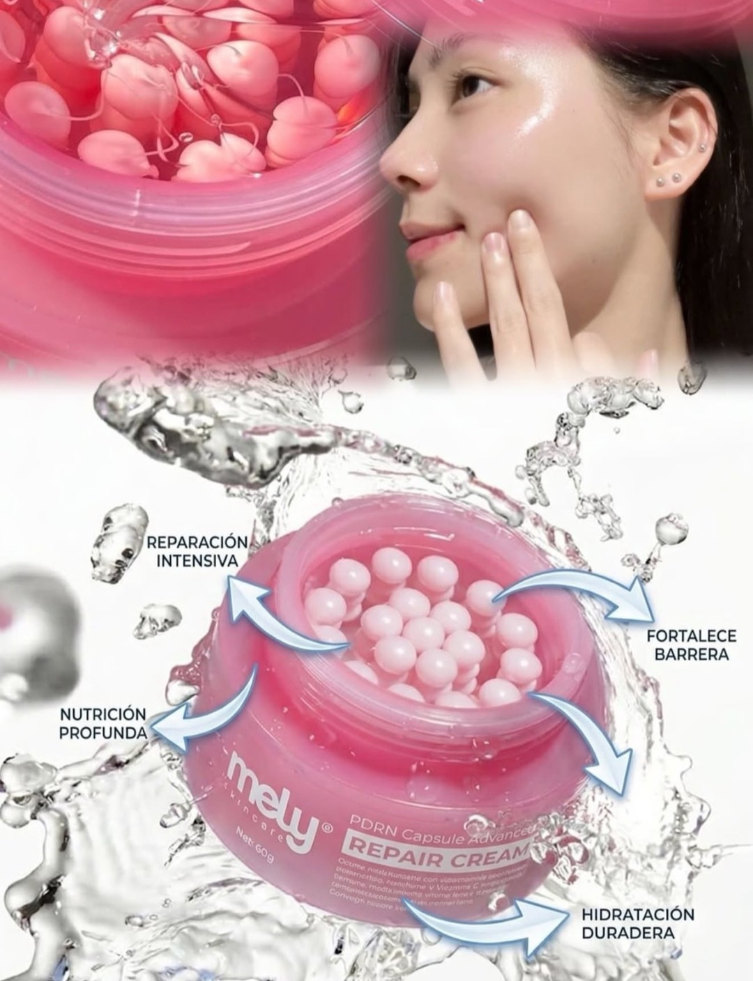 Crema Facial en Capsulas de Mely (tipo Gel) - Imagen 4