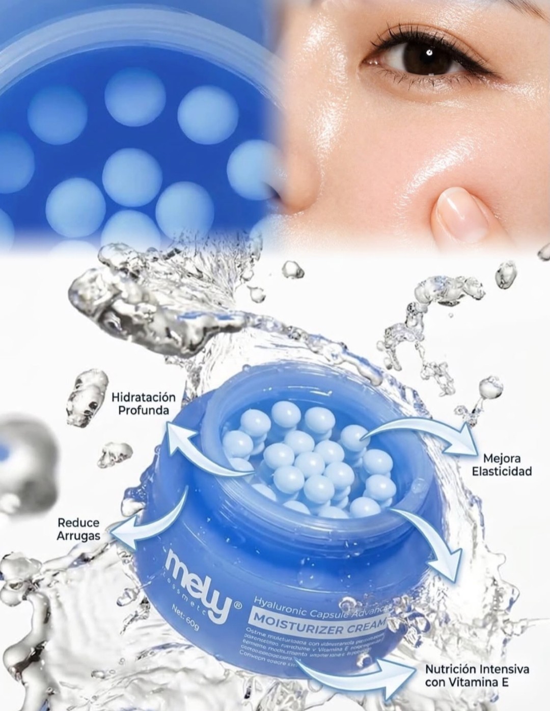 Crema Facial en Capsulas de Mely (tipo Gel) - Imagen 5