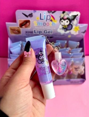 Brillo Labial con Llavero de Personajes