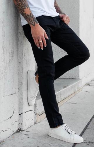 Pantalón Jeans Semi Chupin  Negro - Miniatura 2