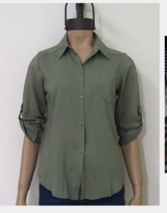 Camisa Fibrana Rayon   Manga Larga - Miniatura 4