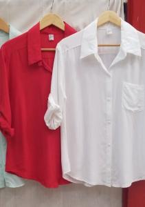 Camisa Fibrana Rayon   Manga Larga - Miniatura 3