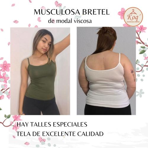 Musculosa Básica  Bretel de Modal Viscosa - Miniatura 1