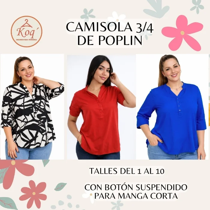 Camisola Manga 3/4