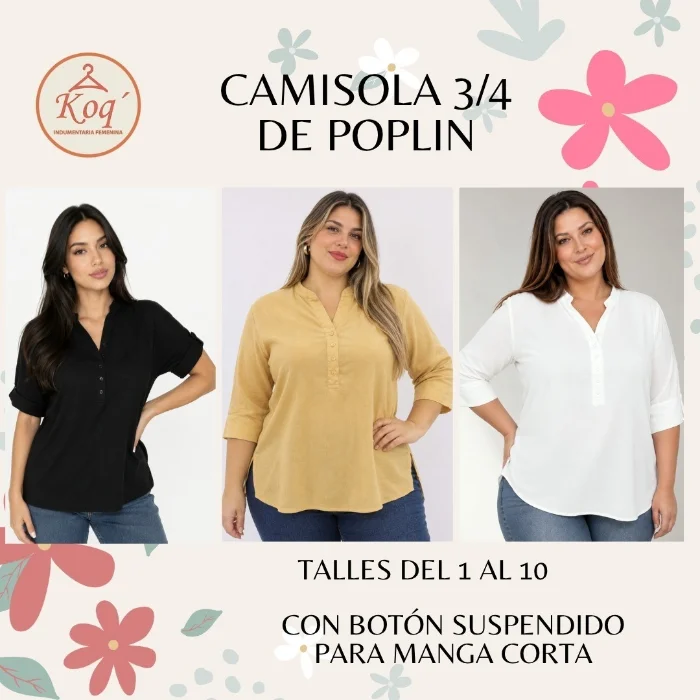 Camisola Manga 3/4
