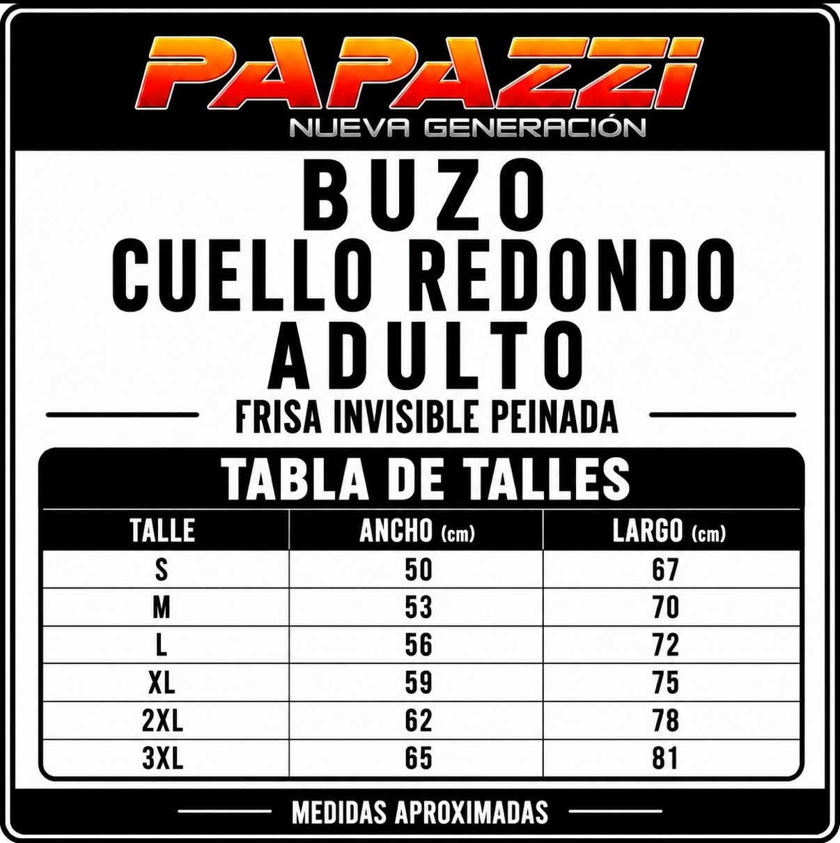 Buzo Liso Cuello Redondo Friza Invisible Peinada - Imagen 8