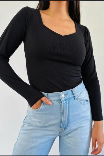 Camiseta Espejo X Talle (escote Corazón) - Morley Soft