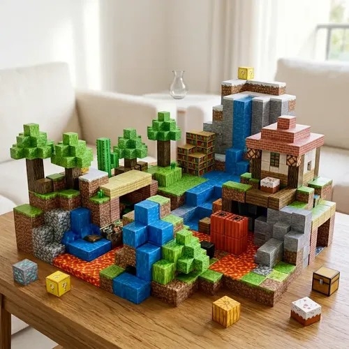 Bloque 100psc Magnetic Minecraft - Imagen 3