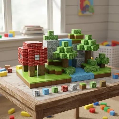 Bloque 100psc Magnetic Minecraft - Imagen 4