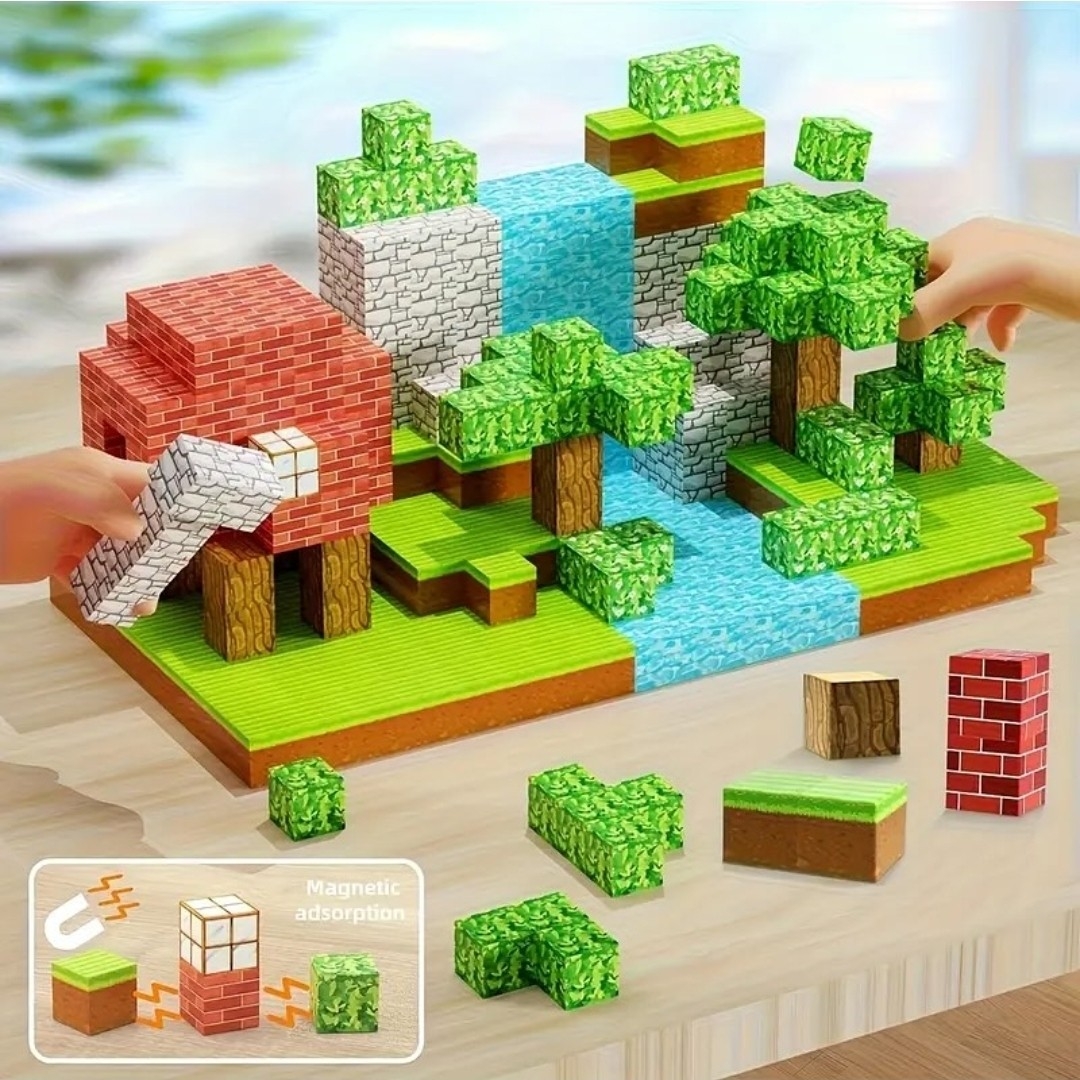 Bloque 100psc Magnetic Minecraft - Imagen 5