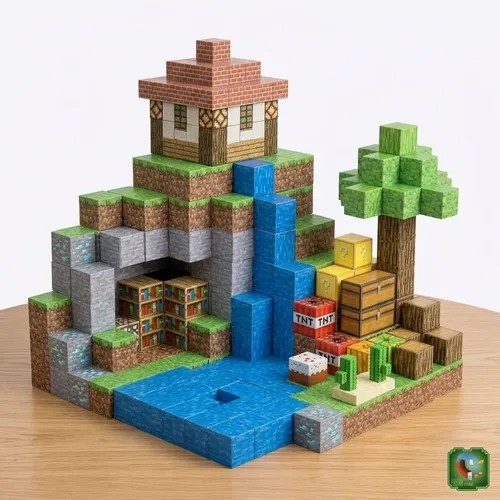 Bloque 100psc Magnetic Minecraft - Imagen 6