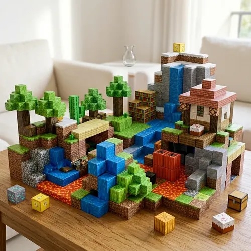 Bloque 100psc Magnetic Minecraft - Imagen 7
