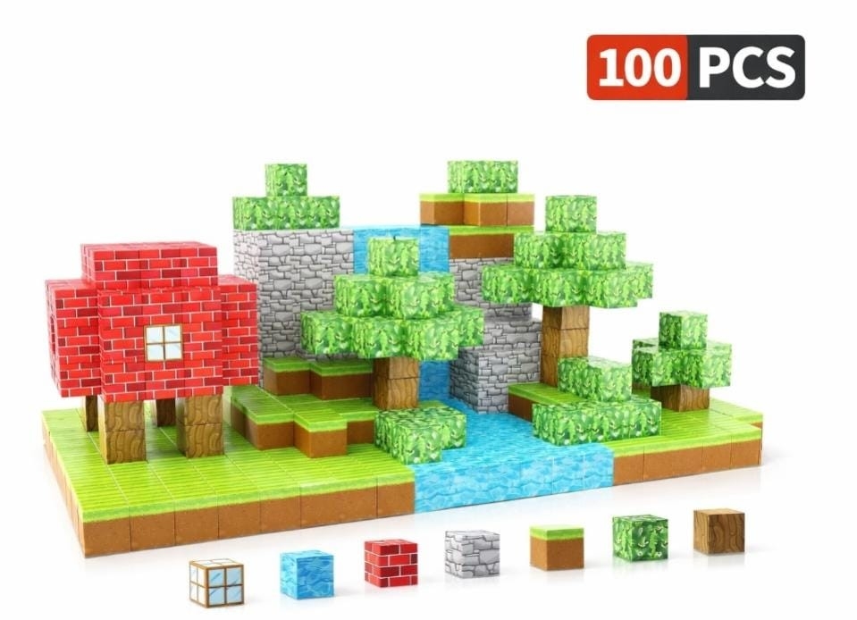 Bloque 100psc Magnetic Minecraft - Imagen 8