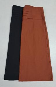Pollera  Evasé con  Pliegues y Cintura  Ancha - Miniatura 3